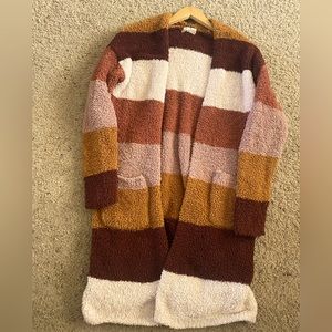 Fall Colored Striped Cardigan 🍁🍂